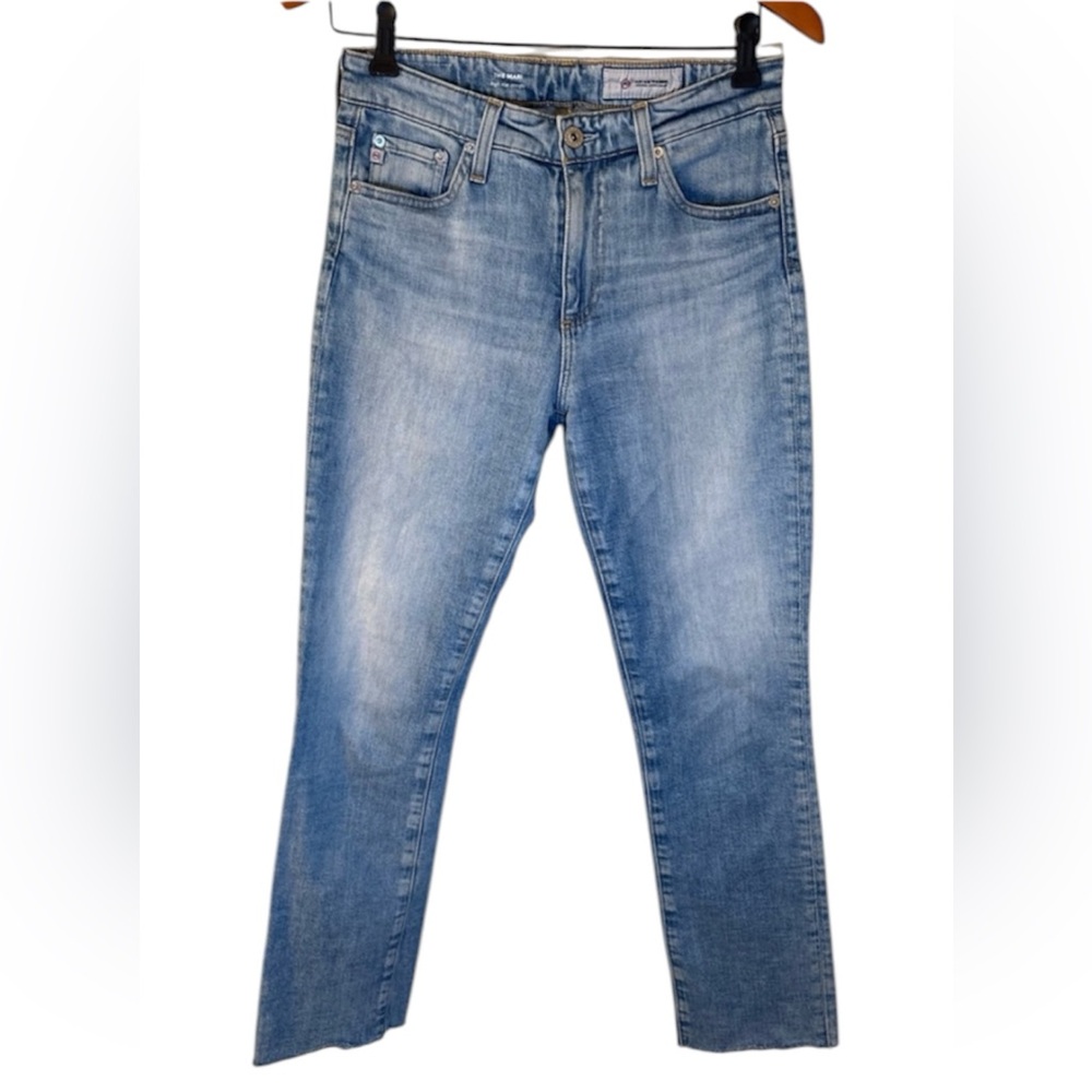 AG‎ Adriano Goldschmied Mari Slim Straight Jeans Light Wash High Rise 26